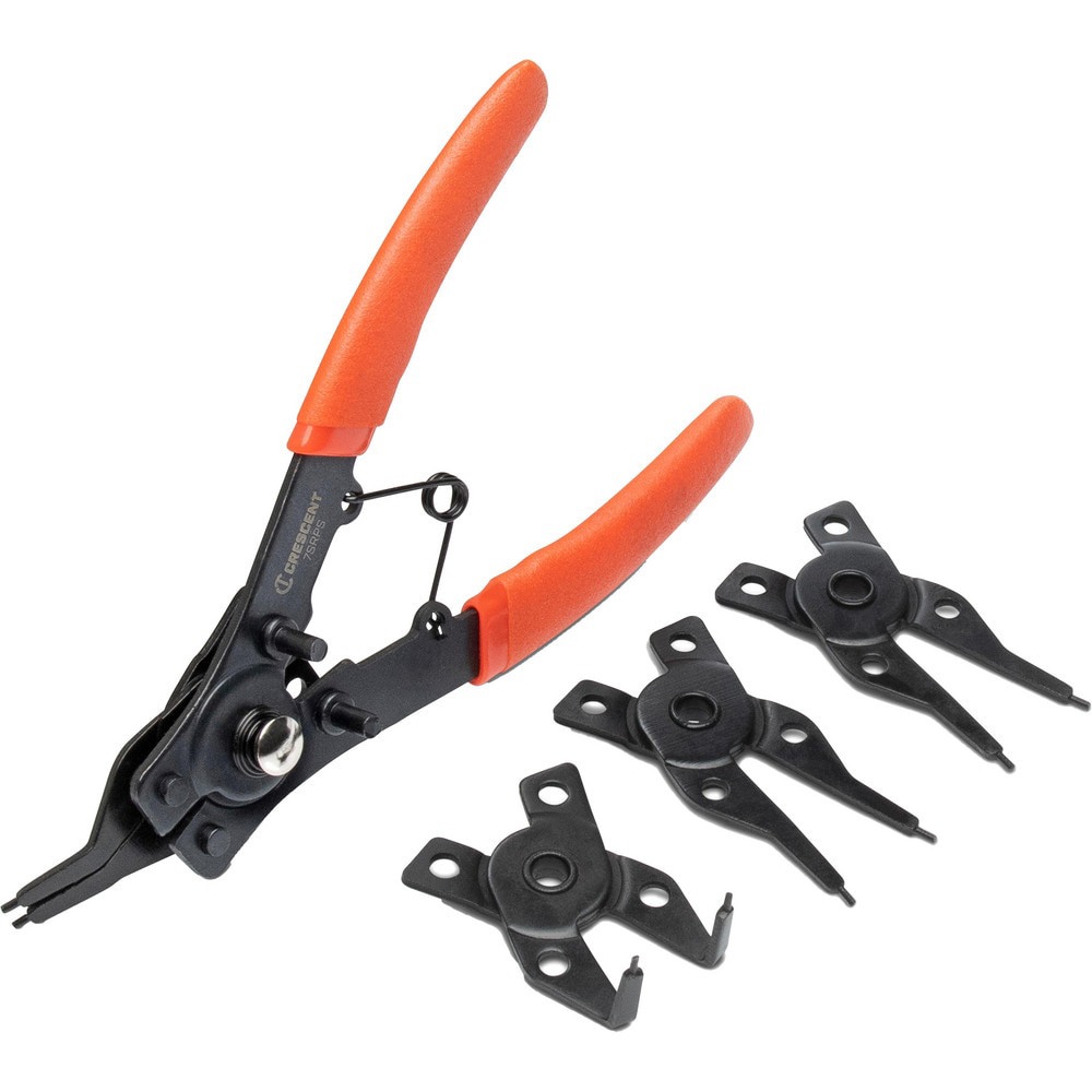 Retaining Ring Pliers Sets; Set Type: Internal Ring Pliers; External Ring Pliers ; Minimum Ring Bore Diameter: 0.25 ; Maximum Ring Bore Diameter: 0.50 ; Minimum Shaft Diameter: 1.2 ; Maximum Shaft Diameter: 1.4 ; Container Type: Carded