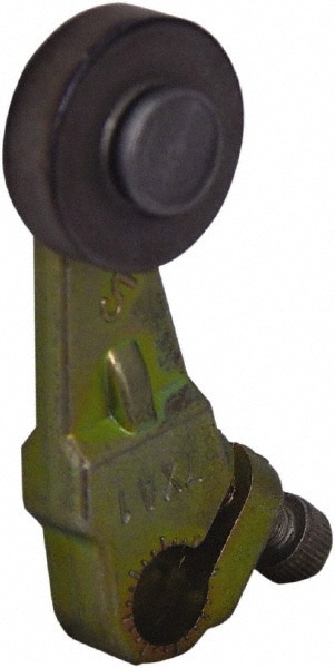 1-1/2 Inch Long, 1/4 Inch Diameter, Cast Zinc Body, Limit Switch Lever Roller