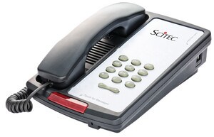 AEGIS-P-08 SGL LINE PHONE BLAC