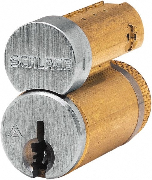 6, 7 Pin J Keyway Core Cylinder Small Format IC