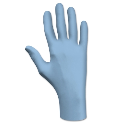 Disposable Glove: Size Large, 8.0 mil, Nitrile Coated, Nitrile, Food Grade, Powder-Free, Biodegradable