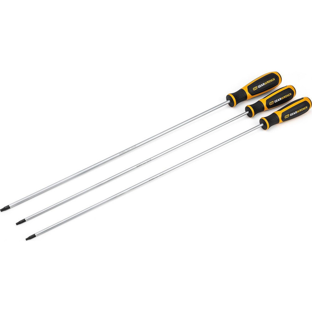 Screwdriver Sets; Screwdriver Types Included: Torx ; Container Type: Tray ; Tether Style: Not Tether Capable ; Finish: Black Oxide ; Number Of Pieces: 3 ; Insulated: No