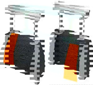 Adjustable Rubber Pipe Support Block with 13/16 in. Strut Channel