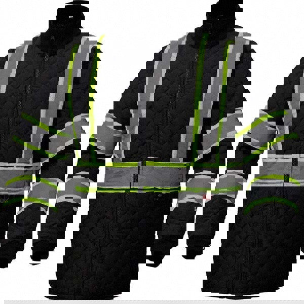 Rain Jacket: Size Medium, Black, Polyester