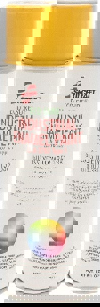 Enamel Spray Paint: Yellow, Gloss, 11 oz