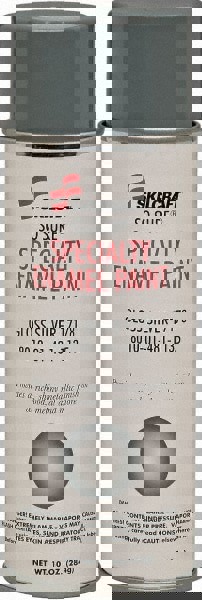 Enamel Spray Paint: Aluminum, Gloss, 16 oz