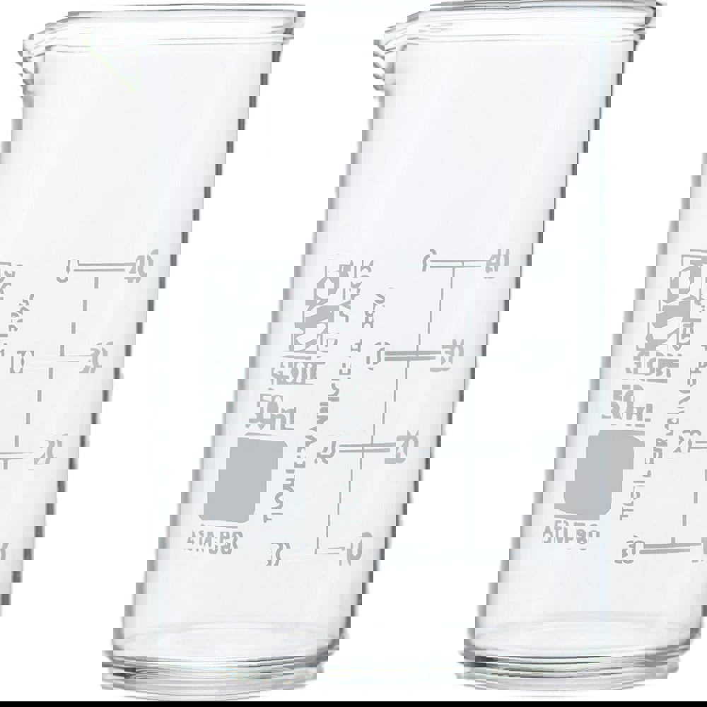 Beakers & Pipettes; Beaker Type: Griffin Style Graduated Beaker ; Volume Capacity: 50.0ml ; Material: Glass ; Maximum Temperature: 392F ; Labware Transparency: Transparent ; Graduations: Yes