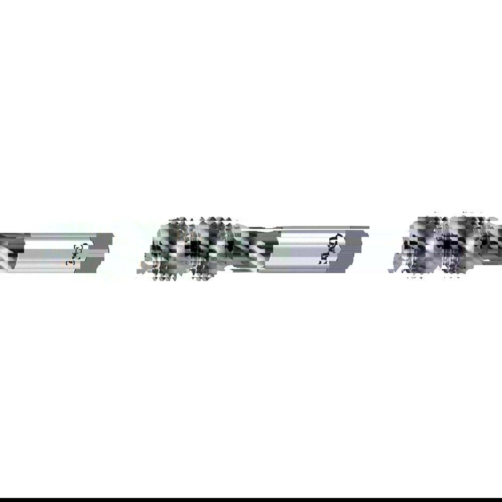 7/16-14 UNC, 4 Flute, 50&deg; Helix, Bottoming Chamfer, Bright Finish, High Speed Steel Spiral Flute STI Tap