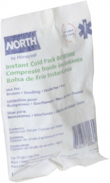 Hot & Cold Packs; Pack Type: Cold ; Overall Length (Inch): 5 ; Overall Width: 4in ; Color: White ; Unitized Kit Packaging: No ; UNSPSC Code: 42172002