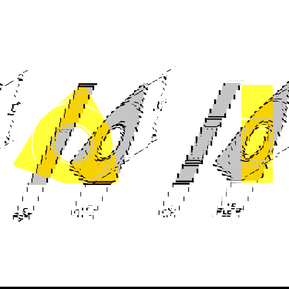 Turning Insert: TNMX 11 06-2 4425, Solid Carbide