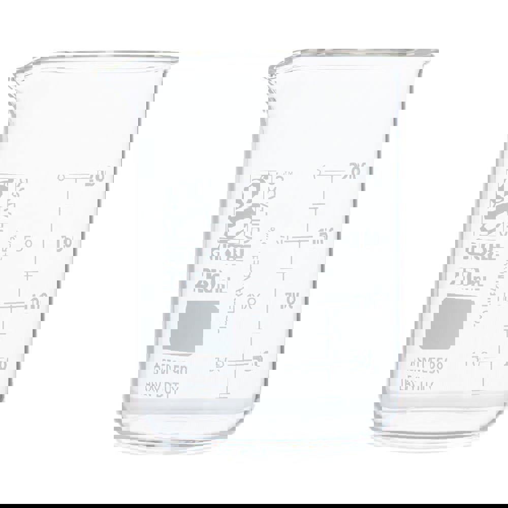 Beakers & Pipettes; Beaker Type: Griffin Style Graduated Beaker ; Volume Capacity: 250.0ml ; Material: Glass ; Maximum Temperature: 392F ; Labware Transparency: Transparent ; Graduations: Yes