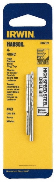 Tap & Drill Set: #4-40 Taps, #43 Drills
