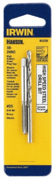 Tap & Drill Set: #10-24 Taps, #25 Drills