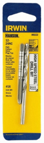 Tap & Drill Set: #12-24 Taps, #16 Drills