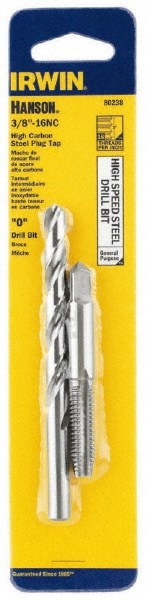 Tap & Drill Set: 3/8-16 Taps, O Drills