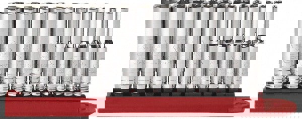 Deep Socket Set: 10 Pc, 1/4