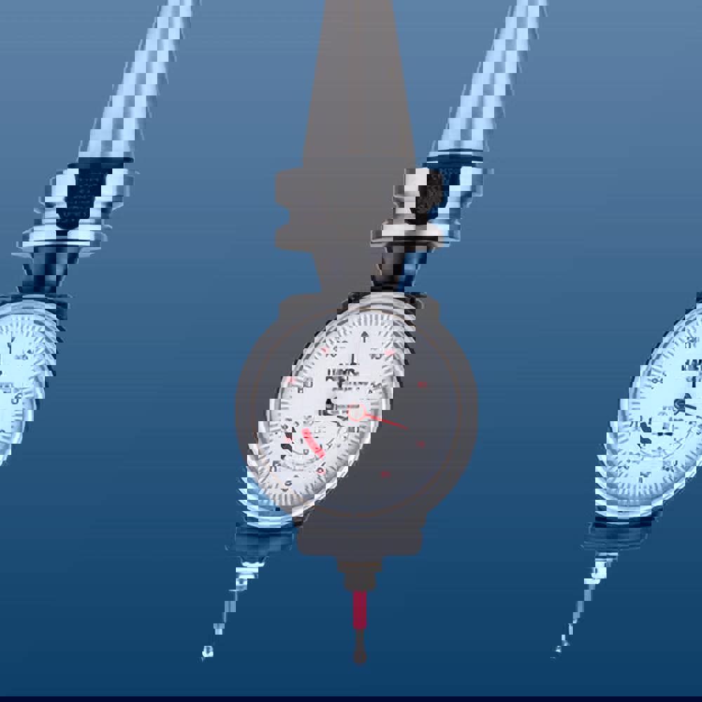 Positioning Indicators; Indicator Type: Dial Positioning ; Accuracy (mm): 0.0100 ; Point Diameter (mm): 4.00 ; Shank Type: Straight ; Dial Face Color: White