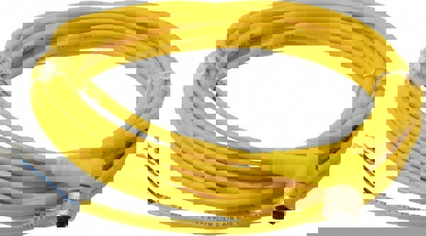 4 Amp, M12 Female 90&deg; to Pigtail Cordset Sensor and Receptacle