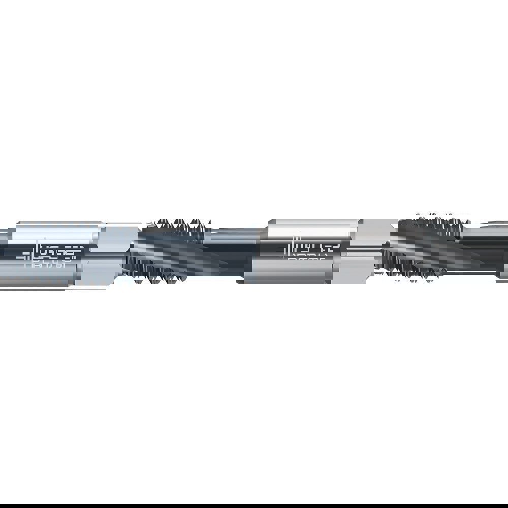 Spiral Flute Taps; Thread Size (Inch): #6-32 ; Thread Standard: UNC ; Chamfer: Semi-Bottoming ; Material: High-Speed Steel-E ; Thread Limit: H9 ; Class Of Fit: 3B