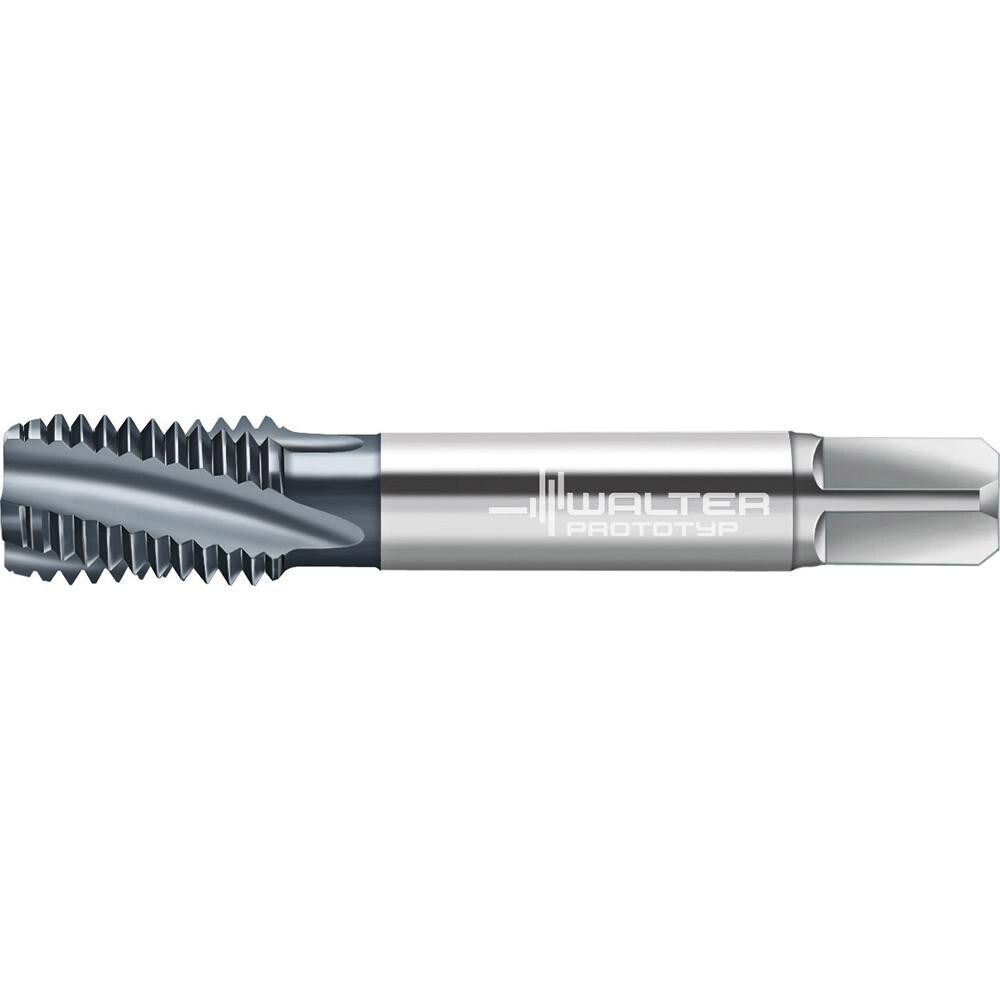 Spiral Flute Tap: 4 Flutes, High Speed Steel
