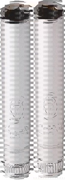 Standard Hand Socket: 3/8 Drive, 7/16