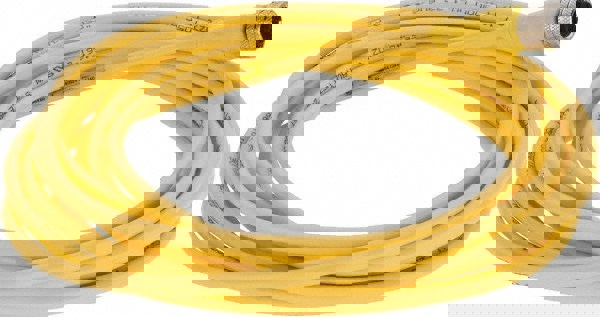 4 Amp, M12 Female Straight to Pigtail Cordset Sensor and Receptacle