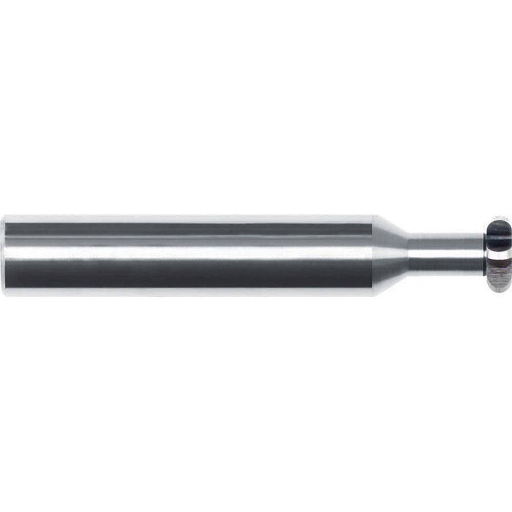 Convex Radius Cutters; Connection Type: Shank ; Cutter Material: Solid Carbide ; Relief Style: Profile Ground ; Cutter Radius: 0.0312in ; Finish/Coating: AlTiN ; Cutter Diameter: 0.2500in