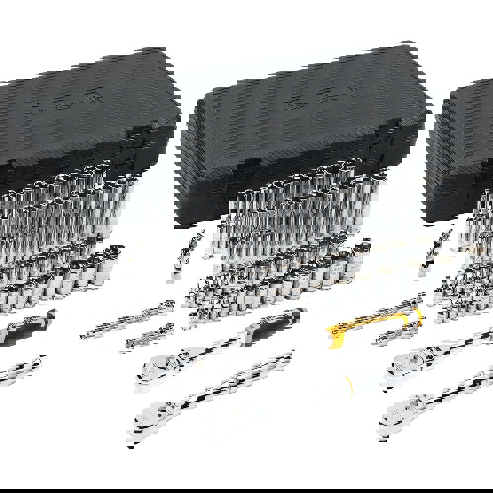 Deep Standard Socket Set: 57 Pc, 3/8