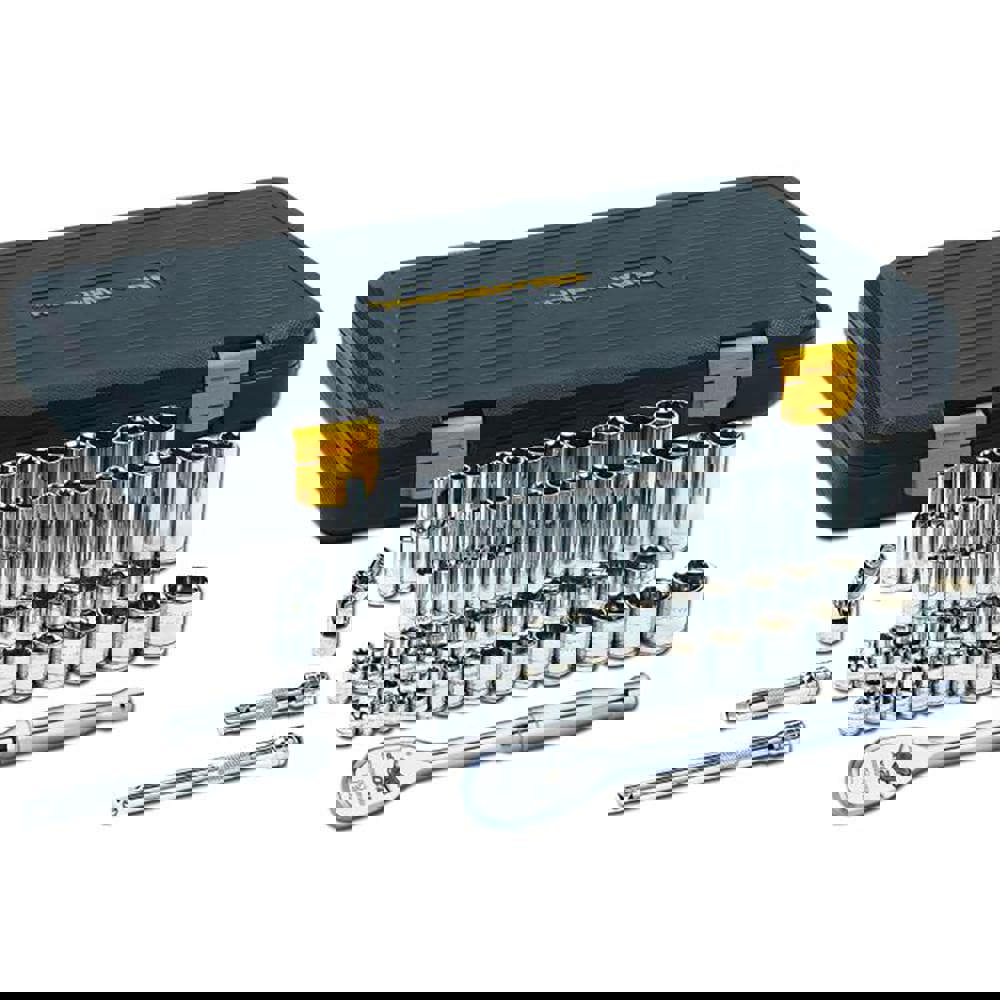 Deep Standard Socket Set: 56 Pc, 3/8