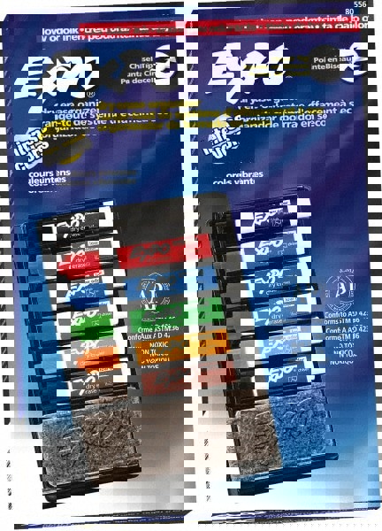 Black, Blue, Brown, Green, Orange, & Red Low Odor Chisel Tip Markers 6 Pack Dry Erase Markers