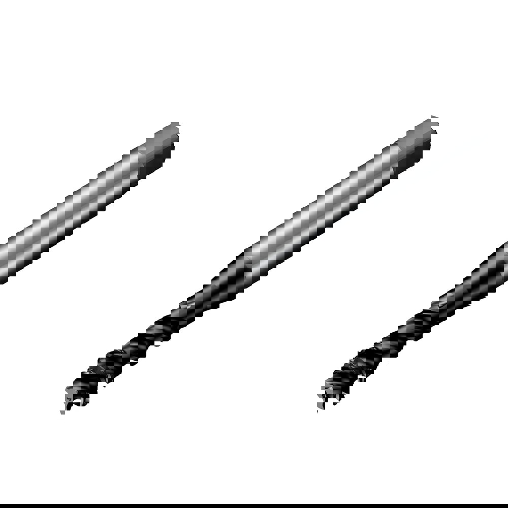 Spiral Flute Tap: 3/8-24 DIN/ANSI, 3 Flutes, Semi-Bottoming, 2BX Class of Fit, High Speed Steel-E-PM, TiAlN Coated