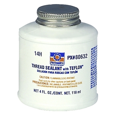 Pipe Thread Sealant: White, 4 oz Can