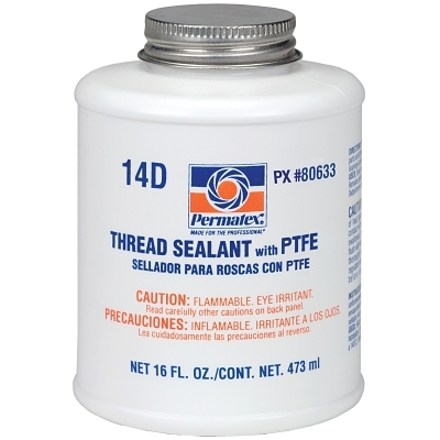 Pipe Thread Sealant: White, 16 oz Can
