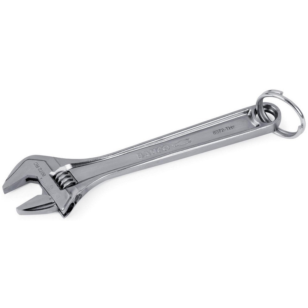 Adjustable Wrenches; Overall Length (Inch): 8 ; Finish: Chrome ; Handle Type: Contoured ; Measuring Scale: Yes ; Ratcheting: No ; Lockable: No