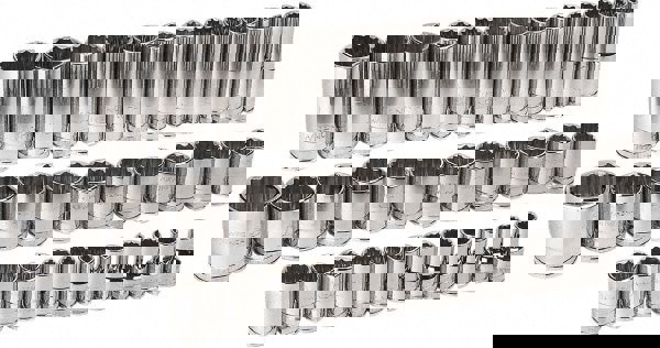 Deep Standard Socket Set: 37 Pc, 1/2