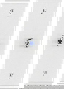 WHIT FLUSH MTG CABLE JACK W/ F CON