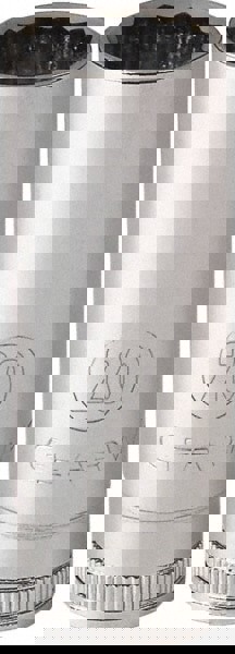 Deep Hand Socket: 1/2 Drive, 12 Points, Tether Capable