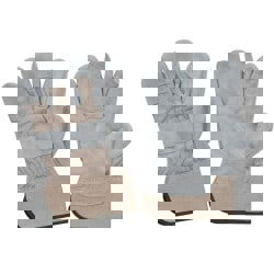 Work Gloves: PRO-SAFE Size Medium, Cotton Lined, Cowhide