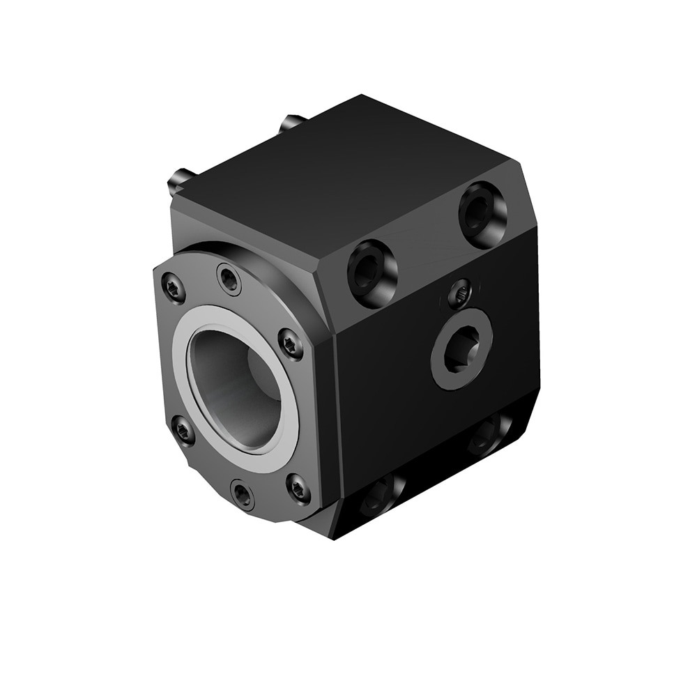 Lathe Modular Clamping Units; Clamping Unit Type: Adapter ; Connection Size: C6 ; Cutting Direction: Left Hand ; Head Height (Decimal Inch): 4.4095 ; Head Height (mm): 112.000 ; Through Coolant: Yes