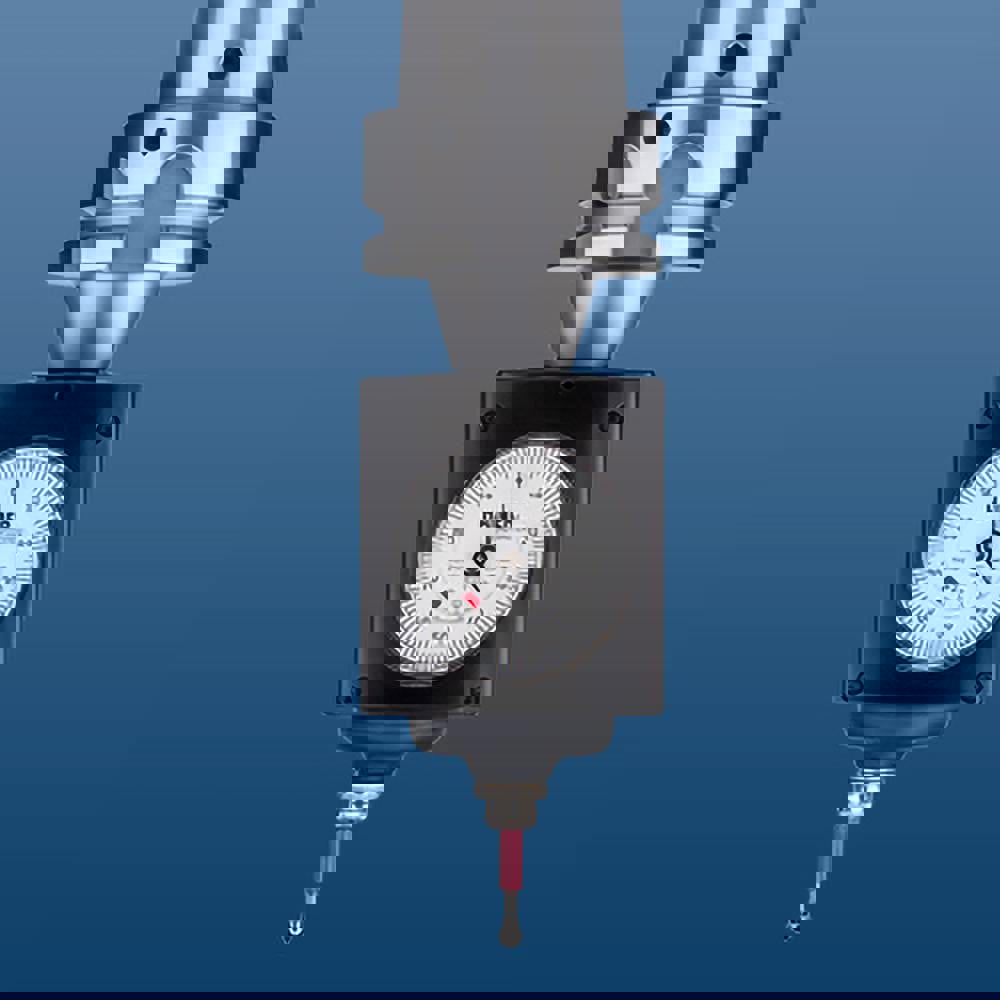 Positioning Indicators; Indicator Type: Dial Positioning ; Accuracy (mm): 0.0100 ; Point Diameter (mm): 4.00 ; Shank Type: Straight ; Dial Face Color: White