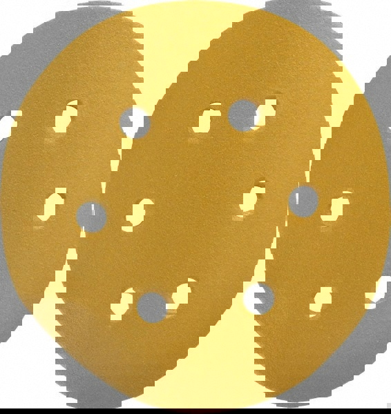 Hook & Loop Disc: 120 Grit, Coated, Aluminum Oxide