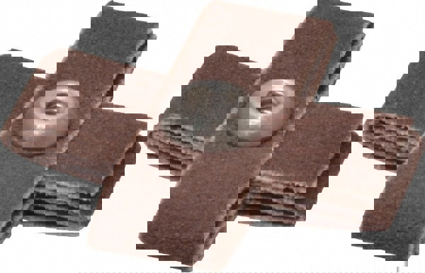 120 Grit, Fine Grade, Aluminum Oxide Cross Pad