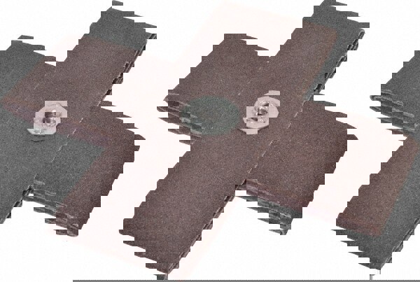 80 Grit, Medium Grade, Aluminum Oxide Cross Pad