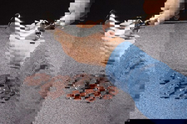 120 Grit, Fine Grade, Aluminum Oxide Cross Pad