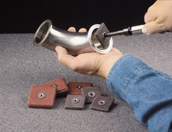 100 Grit, Fine Grade, Aluminum Oxide Square Pad