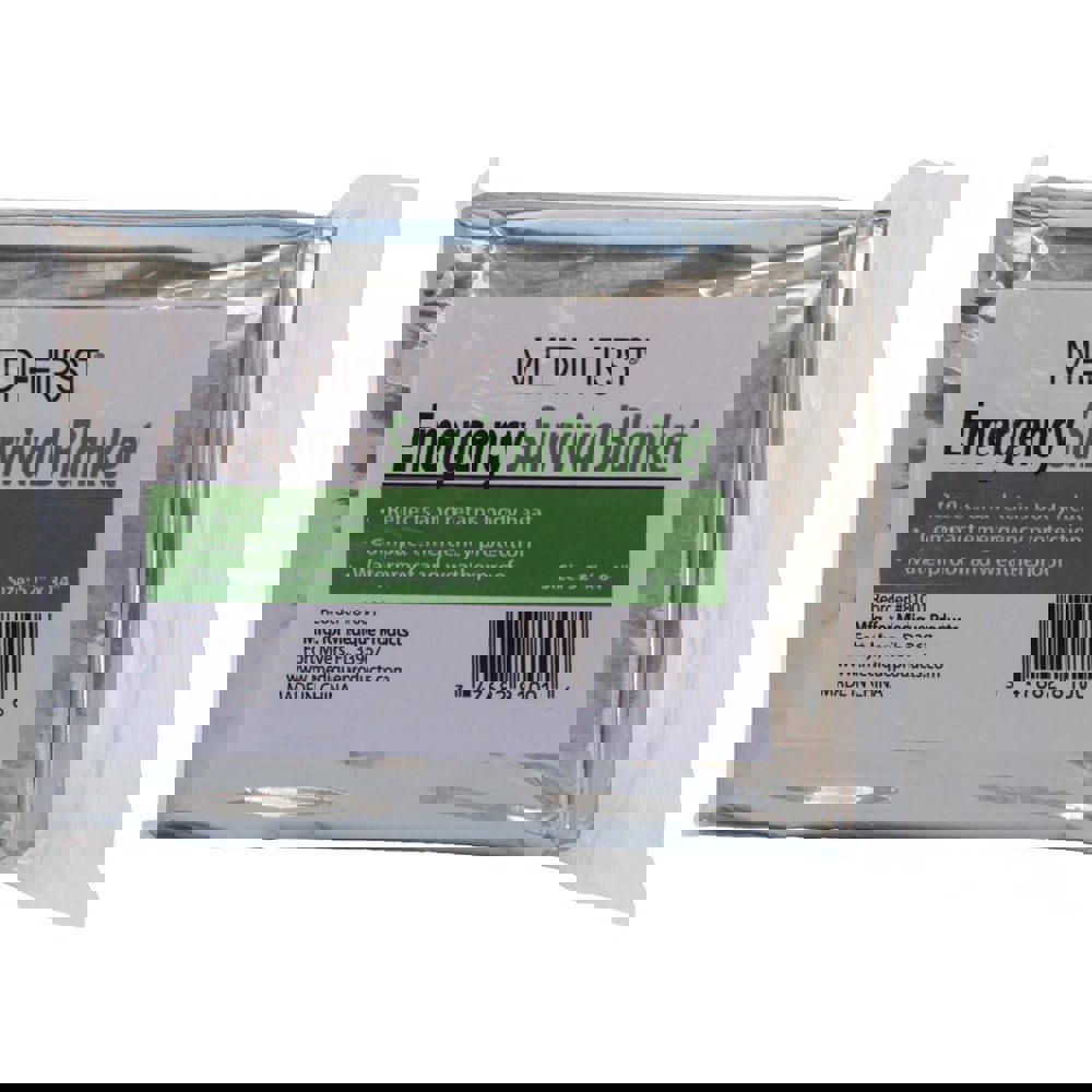 Rescue Blankets; Type: Emergency ; Material: Polyester ; Overall Length: 84.00 ; Overall Width: 52 ; Color: Silver ; Container Type: Bag