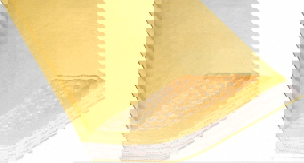 8105001179860, SKILCRAFT Sealed Air Jiffylite Mailer, #0, Bubble Cushion, Self-Adhesive Closure, 6 x 10, Gold Kraft, 200/Pack