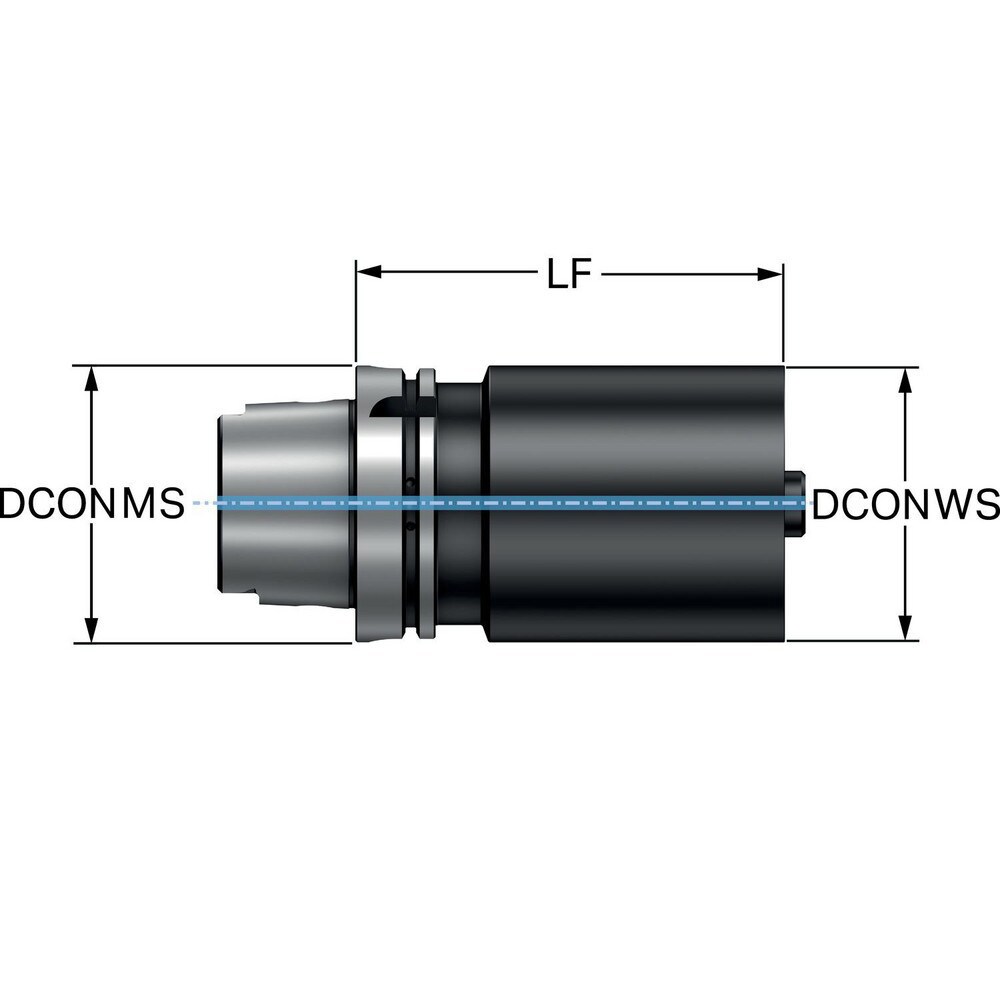 Modular Tool Holding System Adapters; Modular Connection Size: C4 ; Modular System Size: 40;C4 ; Overall Length (mm): 75 ; Overall Length (Decimal Inch): 2.9528 ; Through Coolant: Yes ; UNSPSC Code: 27112807