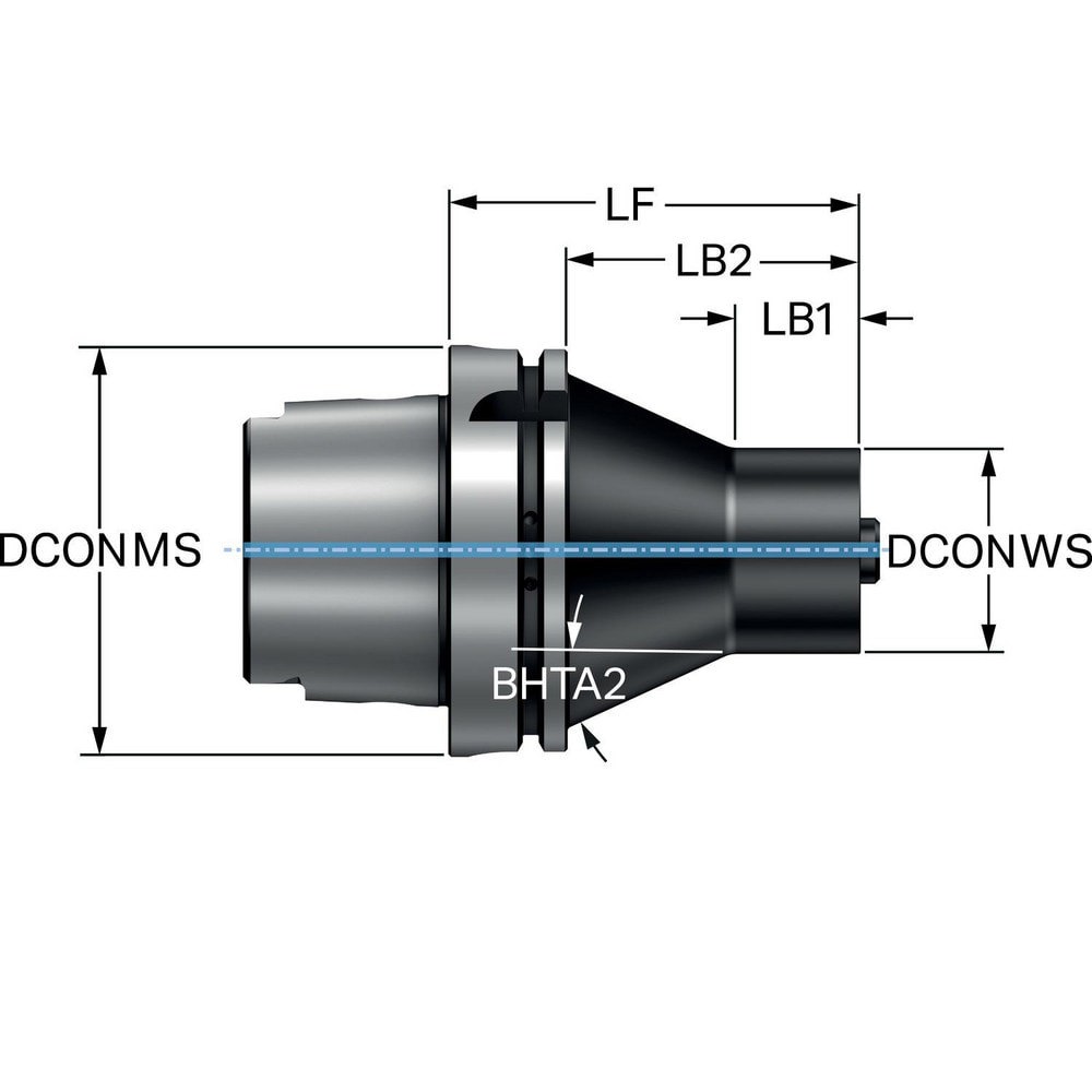 Modular Tool Holding System Adapters; Modular Connection Size: C6 ; Modular System Size: 125;C6 ; Projection (Decimal Inch): 3.5827 ; Projection (mm): 91.000 ; Overall Length (mm): 120 ; Overall Length (Decimal Inch): 4.7244
