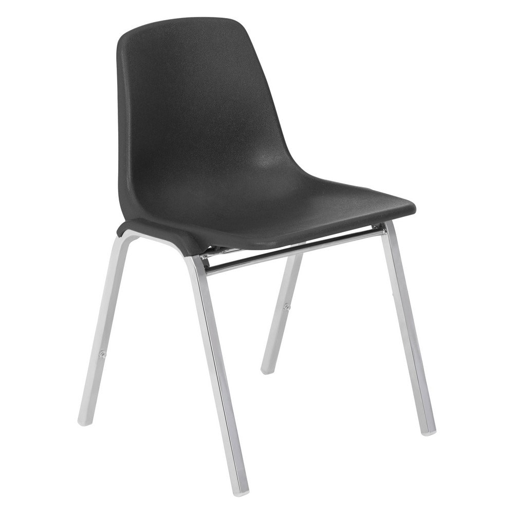 Polypropylene Black Stacking Chair